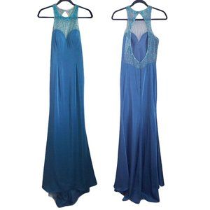 Milano Formals Women's Gown E2032 Teal